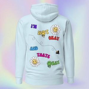 Unisex Wellness Hoodie Share Positive Messages to the World with a Trippy Hoodie